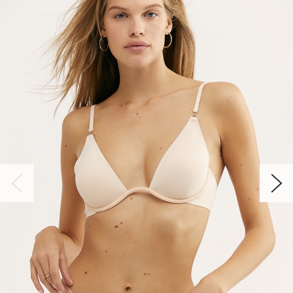 Free People Ari Underwire Neo Bra in Rose - Picture 2 of 4